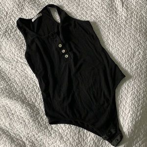 Racer back body suit